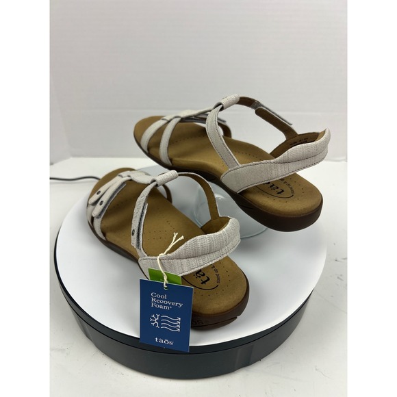 TAOS Womens Sandals Off White White Leather Arch Comfort Support Work US 7M - Picture 11 of 17